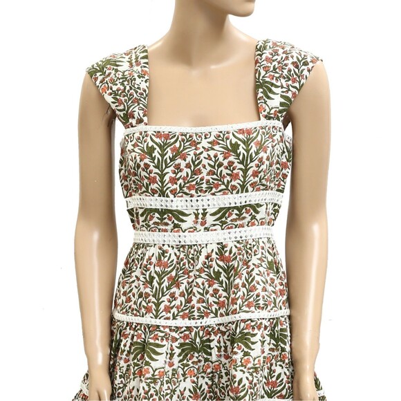 Saylor Anthropologie Campbell Mini Dress Poppy Fields Block Printed S New 282089 - Picture 7 of 10